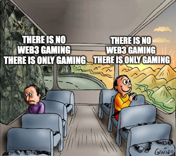 Portalcoin's tweet photo. A friend tells you:

"There is no web3 Gaming, there is only Gaming."
 
Do you agree or disagree?  

What do you tell them? 🤔 https://t.co/uqyWVkcesE