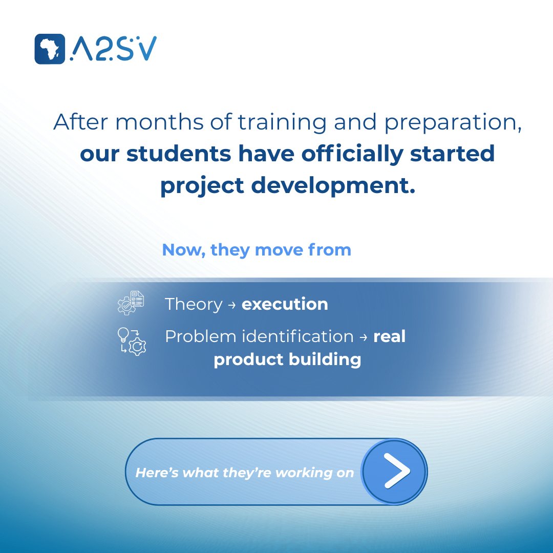 A2_SV's tweet photo. G6 A2SV Remote Education students have officially entered the project phase.
The project phase is where ideas meet action. Students move from learning to building, tackling real challenges and creating solutions that can make a difference.
#A2SV #Innovation #RemoteEducation https://t.co/3lMybEzFyb