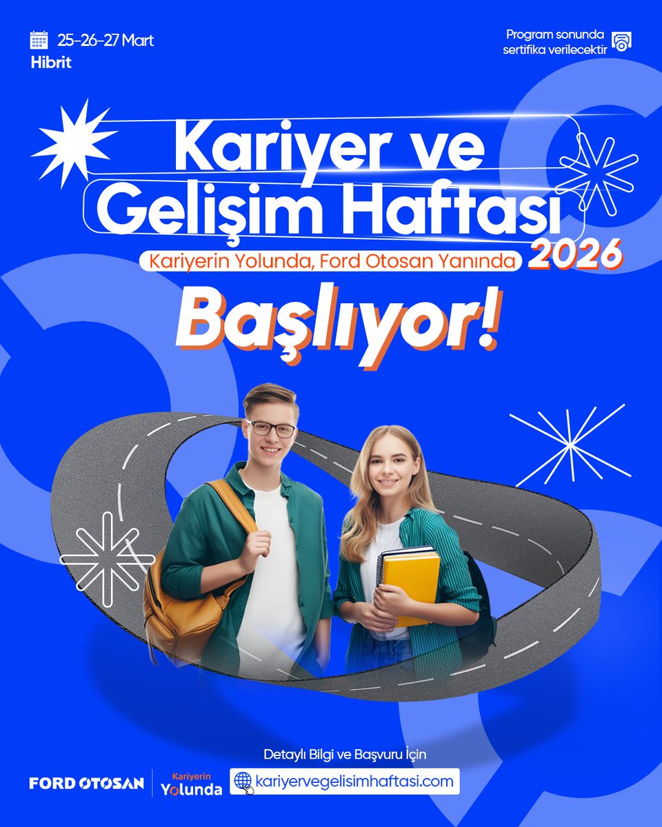 Ford Otosan Kariyer ve Gelişim Haftası Başlıyor!
Ford Otosan dünyasını yakından tanıyacağın, alanında uzman liderlerle teknik ve gelişim odaklı konuları dinleme fırsatı yakalayacağın Kariyer ve Gelişim Haftası başvuruları başladı!