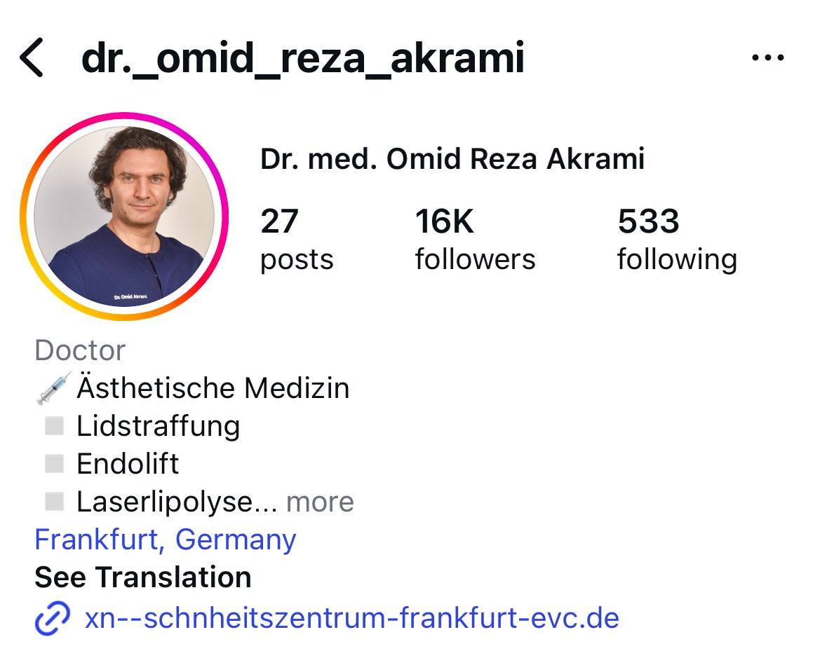بعد از ۱۰ روز از گزارشهایی که به نظام پزشکی شهرهای کلن و فرانکفورت نسبت به دو پزشک بنایی و اکرمی که افکار افراطی خطرناک دارنددیروز جواب اومد که بطور جدی این مسائل بررسی میشه و هیچ پزشکی اجازه نداره چنین چیزهایی رو منتشر کنه یا بگه ۱میلیون نفر بمیره تا ما پیروز بشیم، بخصوص ۱/۲