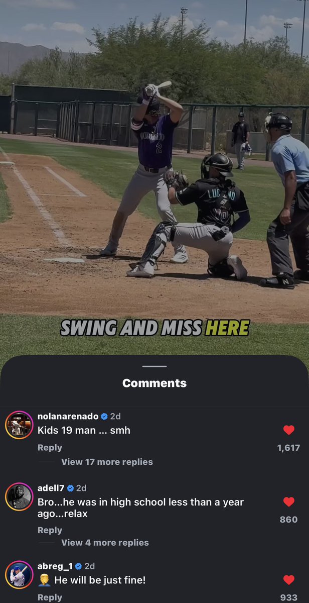 SandblasterSzn's tweet photo. Some dude was saying Ethan Holliday was going to be a bust because he’s not an athlete and he struggled (out of high school) last year. And a few MLB players  weren’t having it. https://t.co/ZJ5pKX4SHX