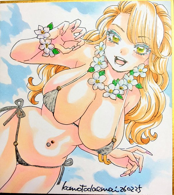 ギラギラビキニ白ギャル 