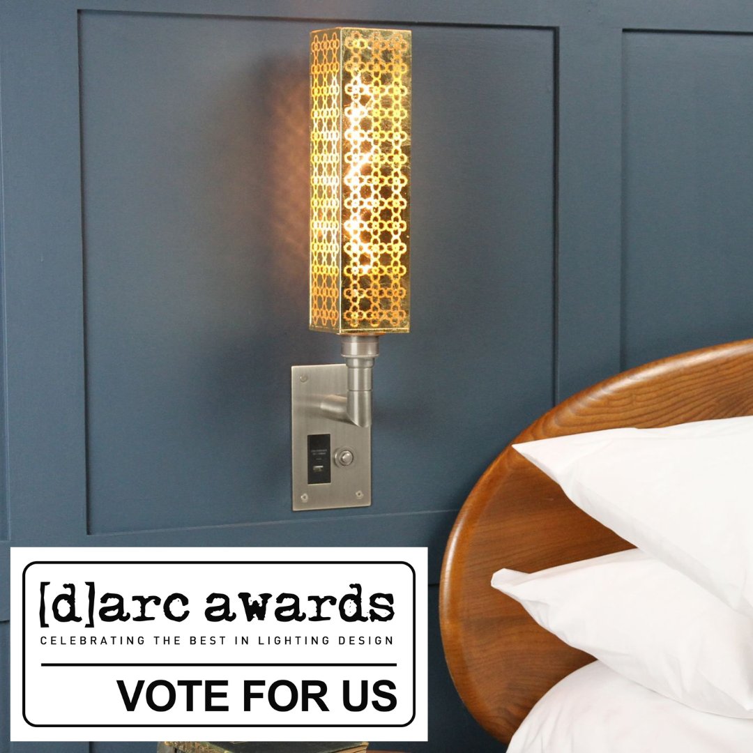FocusSB's tweet image. Designers! The @darcawards are open. Please vote for Focus SB’s Ambassador Wall Light (Kit - Decorative) before 20 March. Vote in every category for your ballot to count &amp;amp; a chance at a party ticket darcawards.com/vote/ @MadeinBritainGB  #LightingDesigners #DarcAwards #MIBHour
