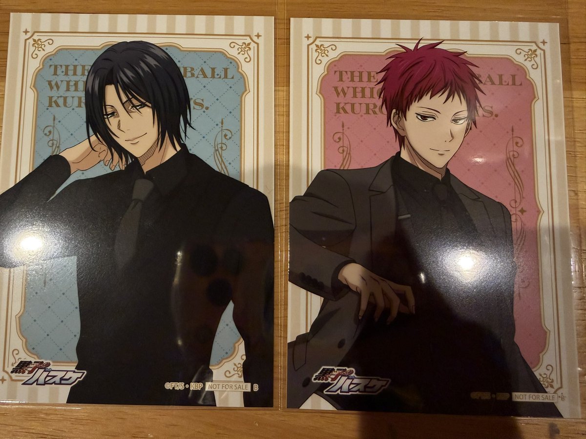 交換】黒子のバスケ 黒バス 中外鉱業 中外 特典 B イラストシート 譲