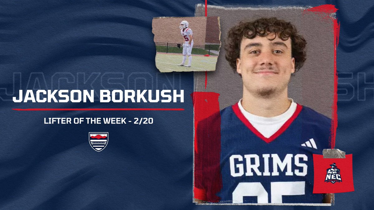 Our NEC Pilgrims Lifter of the Week is RB Jackson Borkush!
#GoGrims