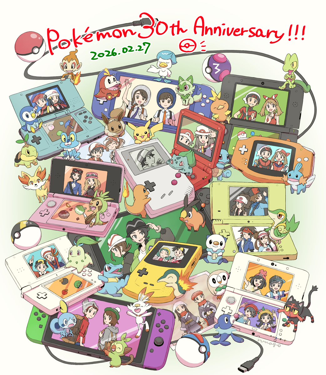 ポケモン30周年おめでとうございます🎉🎉🎉