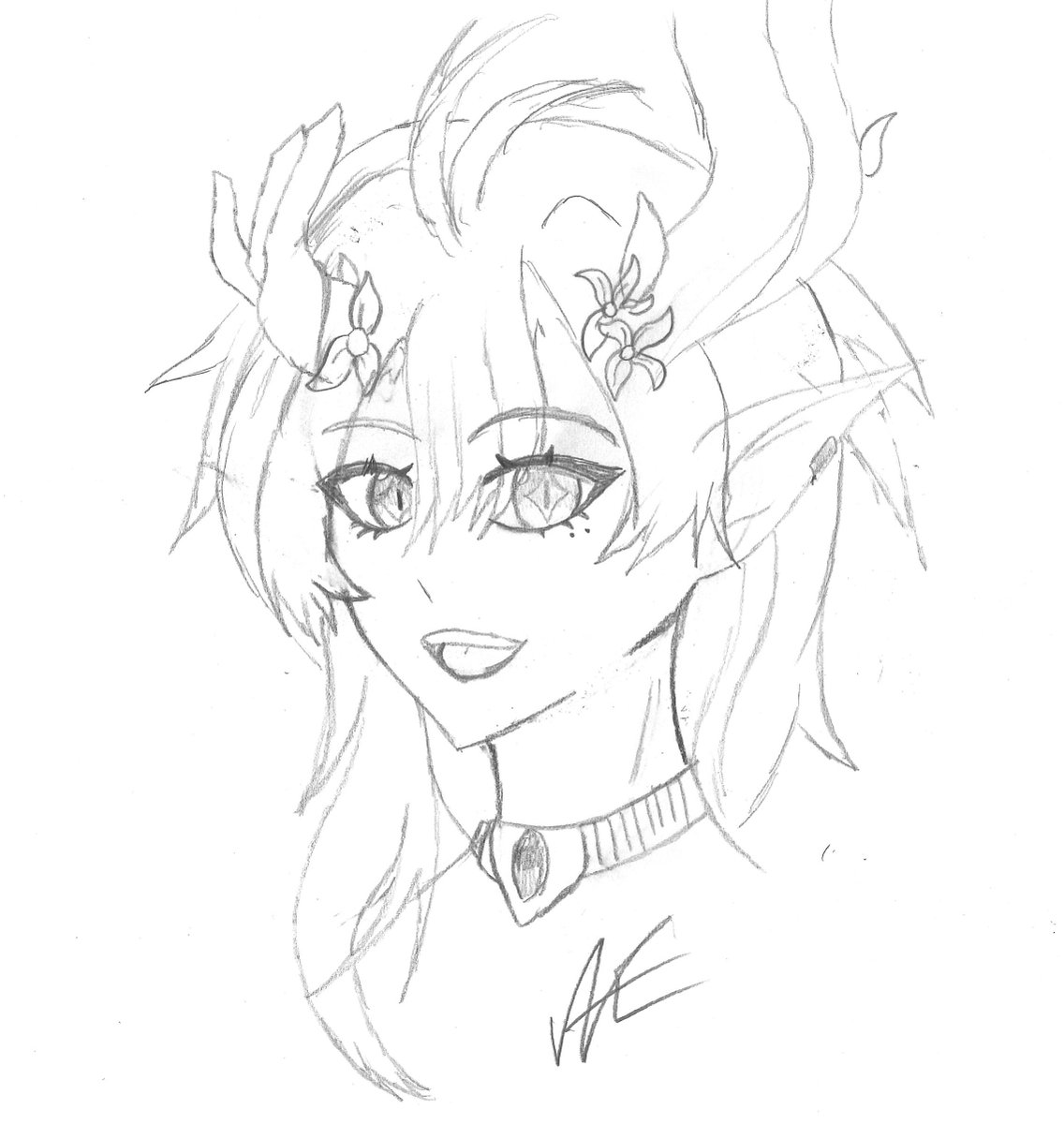 ArcCryptid's tweet photo. Sketch of Ciaccona as well as a new starting point for me with my art as something I want to look back at https://t.co/GFpcXP4t9Z