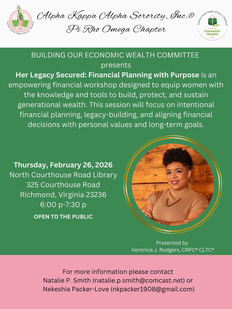 Alpha Kappa Alpha Sorority, Inc.®, Pi Rho Omega tweet media