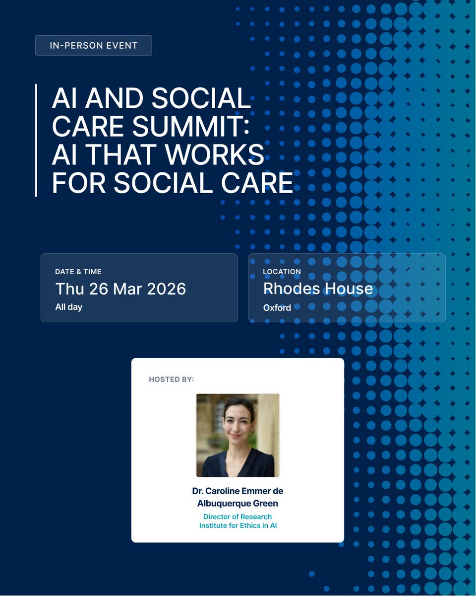 The Institute for Ethics in AI tweet media