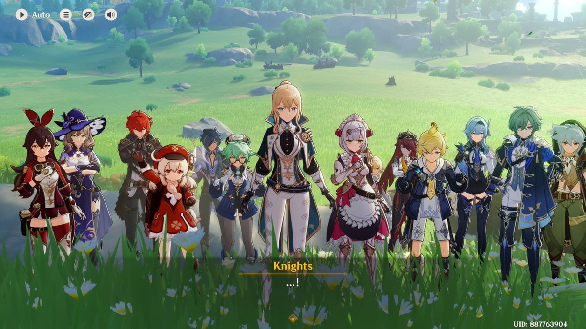 I love how it says 'Knights' and there's diluc there too 🥹