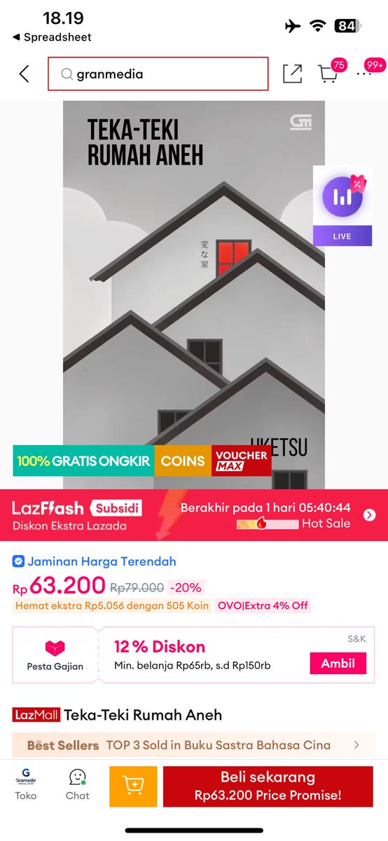 intansykl's tweet photo. eh ini sih deal-nya bikin ngiler 😭 Novel Murah Di Lazada lagi cakep banget harganya, pas banget sama vibes lazada ramadan sale. kalo pinter pake ekstra diskon 5% mah makin cuan parah #NovelMurahDiLazada
https://t.co/xE4nTfcSjx https://t.co/XuxhzipSFN
