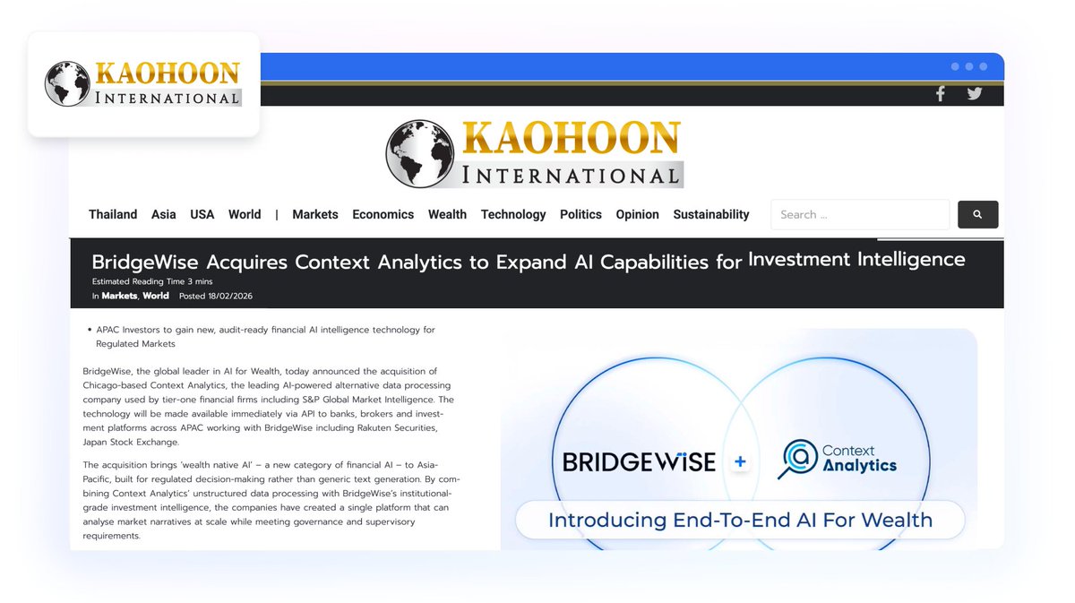 BridgeWise tweet media