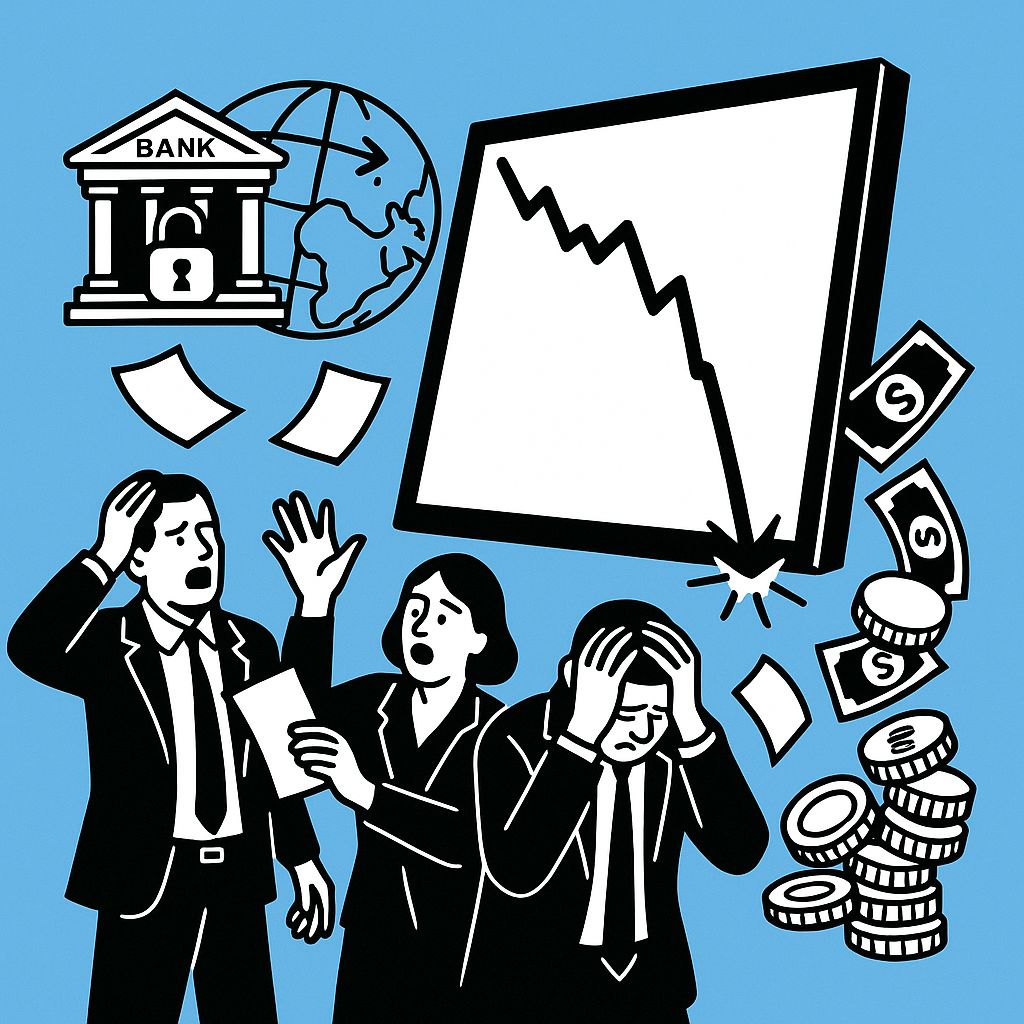 📉 24 octobre 1929 : le Dow Jones perd 22,6 % en une séance. En 1 semaine : –30 %. En 4 ans : –90 %. Le « Jeudi noir » révèle un système sous perfusion de crédit. #HistoireÉconomique