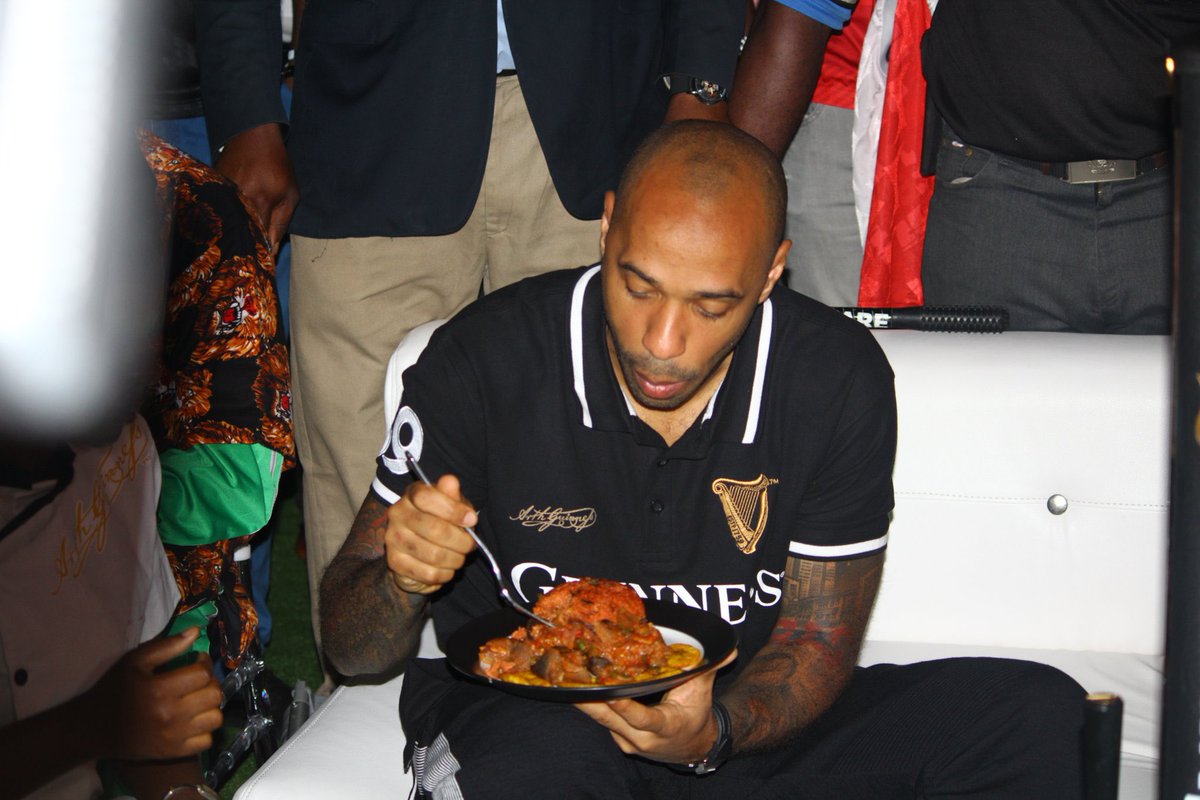 PulseNigeria247's tweet photo. Former Arsenal and France footballer Thierry Henry visiting Nigeria in 2017.  

📸: @PoojaMedia https://t.co/HxuUPmPR2R