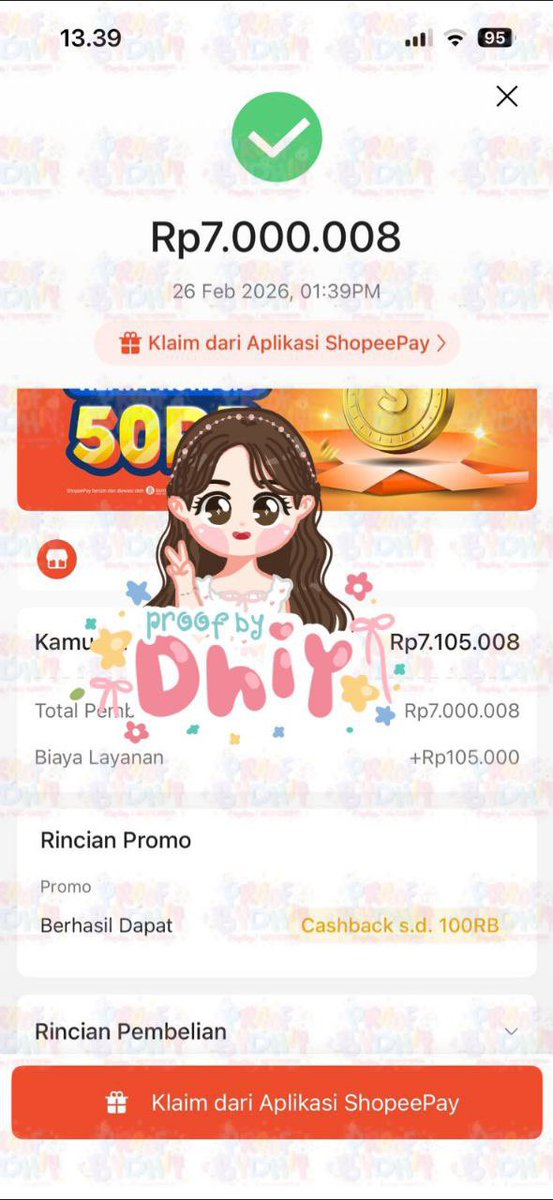 velorxi's tweet photo. LapOr kEtuA …….🫡 Transaksi masuk 26 Februari 2026 terpantau aman masuk ke rekening custie 💸💘

🍓CC 7.000.000
🍓GOPAYLATER 3.515.000
🍓KREDIVO 3.350.000
🍓SPAYLATER 2.327.000

Gestun trusted 1000% sudah menjaga dan menjunjung tinggi kepercayaan custie sejak 2023 💖

Tag. Gestun paylater instan trusted