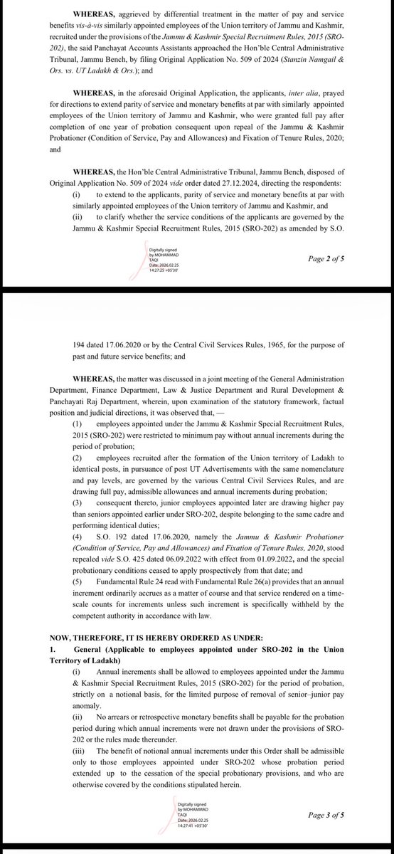 J&K SRO-202 (SO-194) Employees tweet media