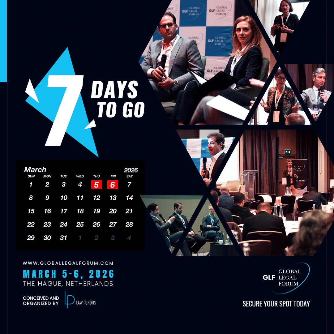Only 7 Days to Go!

The 6th Annual Global Legal Forum returns to The Hague at the iconic Peace Palace.

Theme: “The Interconnected Legal World”

March 5–6. Register now: globallegalforum.com/tickets

#GLF2026 #GlobalLegalForum