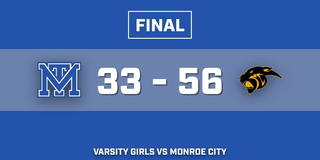 Varsity girls final against Monroe City. Congrats on a great season ladies!