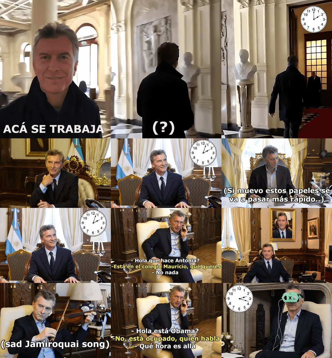 no hay pedidos para sacar en el laburo, y la hora no pasa más. estoy así