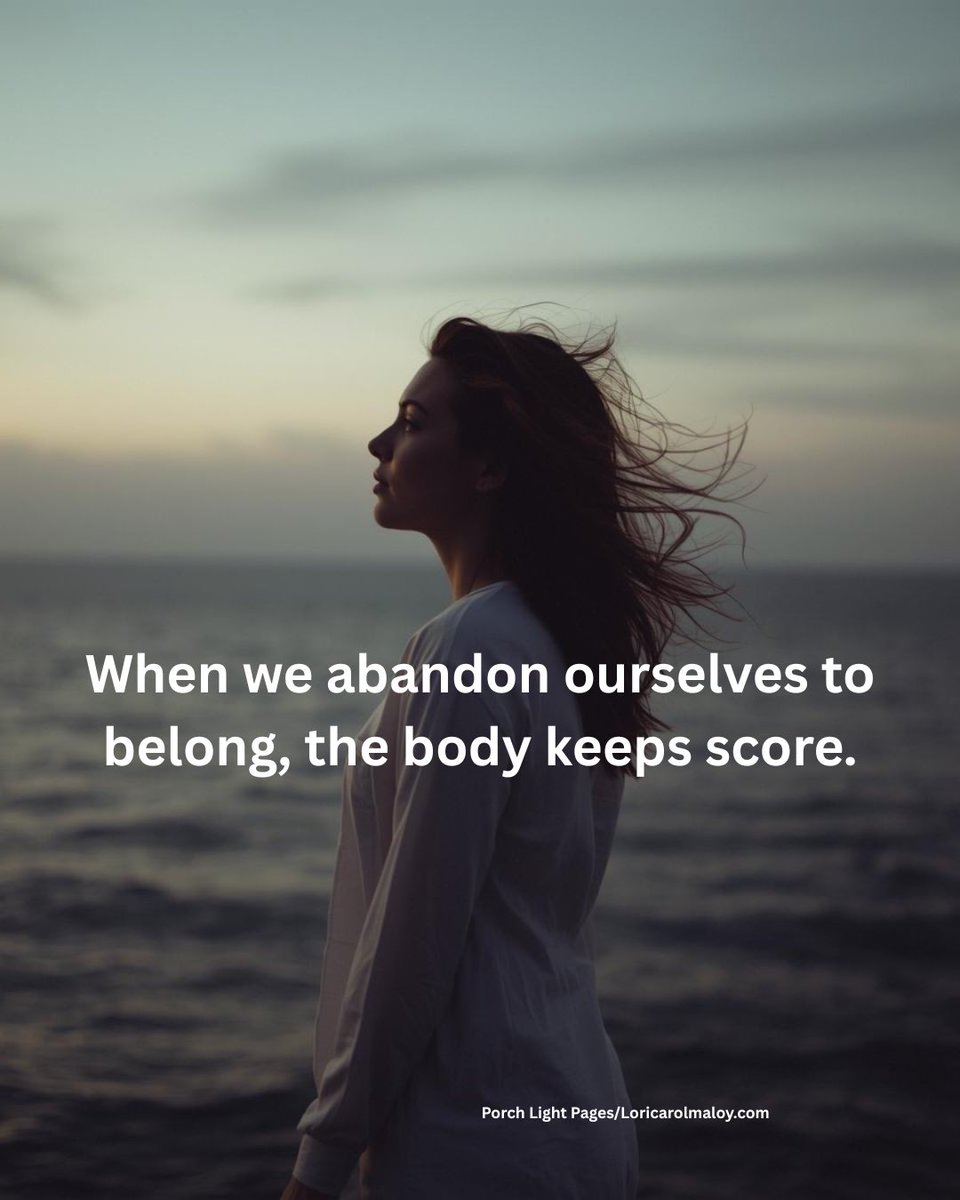 Loricarolmaloy's tweet image. When you shrink to belong, your nervous system calls it survival.

When you stay rooted, it calls it safety.

Your body knows the difference.

#CounselorInsight #NervousSystem
#PorchLightPages #SelfCareMatters