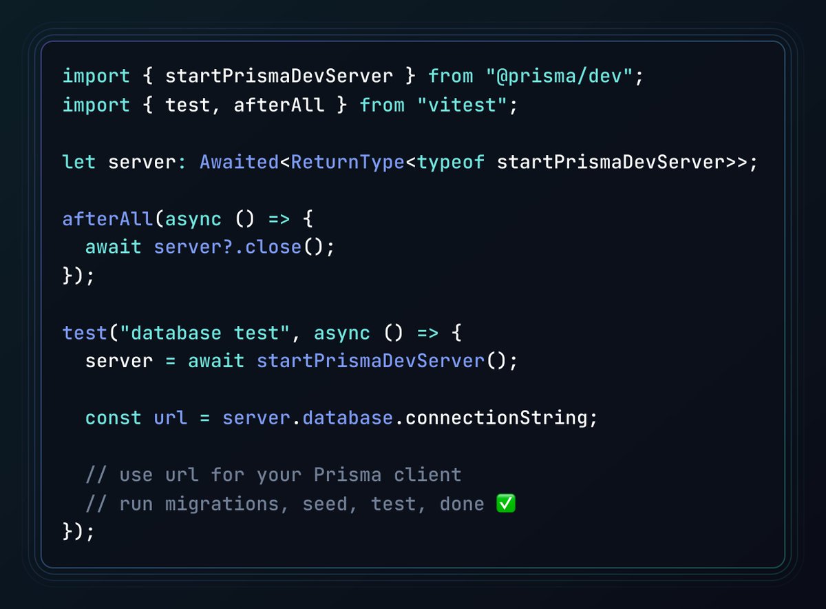 Prisma Postgres tweet media
