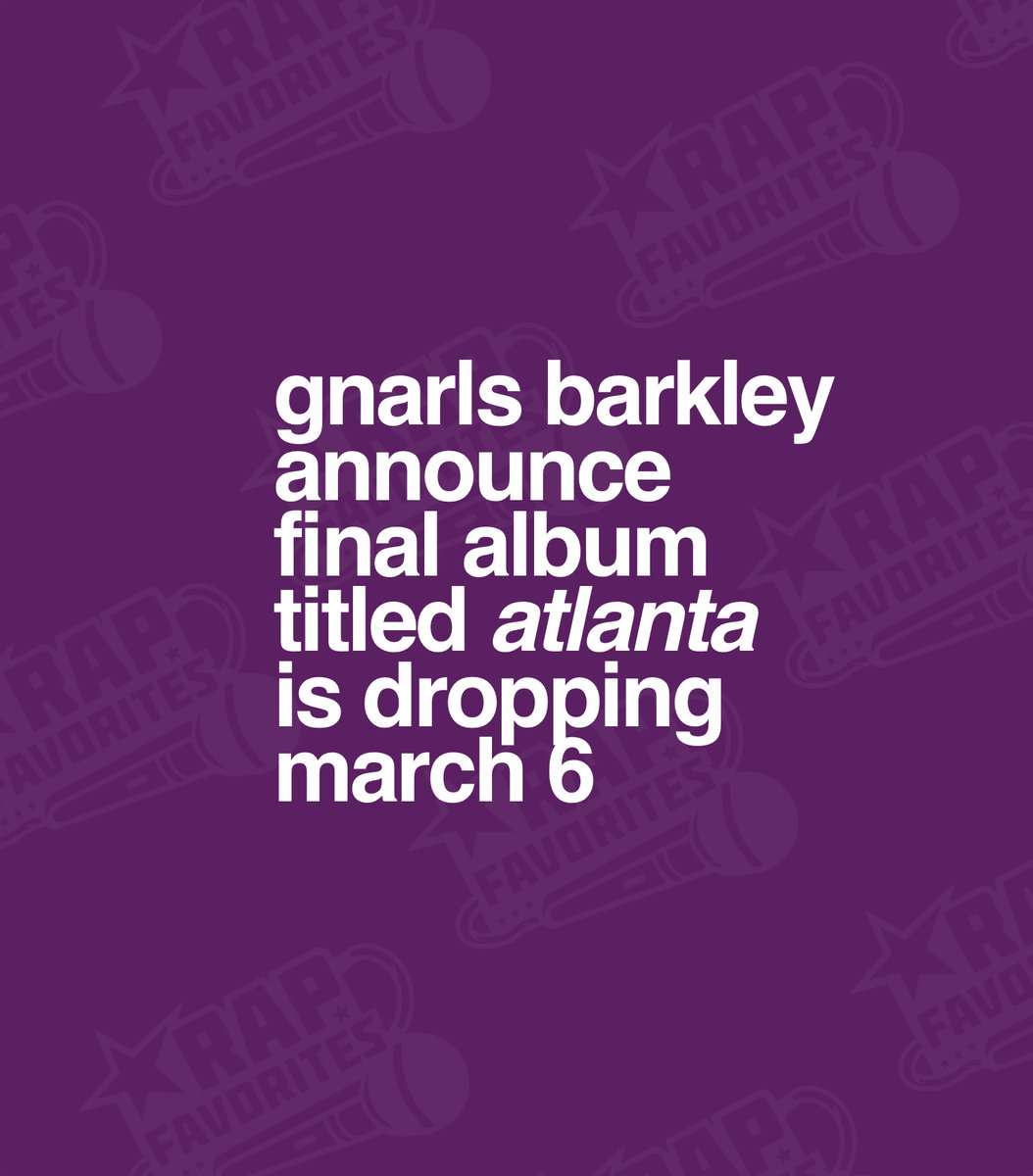 RapFavorites's tweet photo. Gnarls Barkley have announced their final album titled 'Atlanta' is dropping March 6 💿 https://t.co/ppsundZq4x