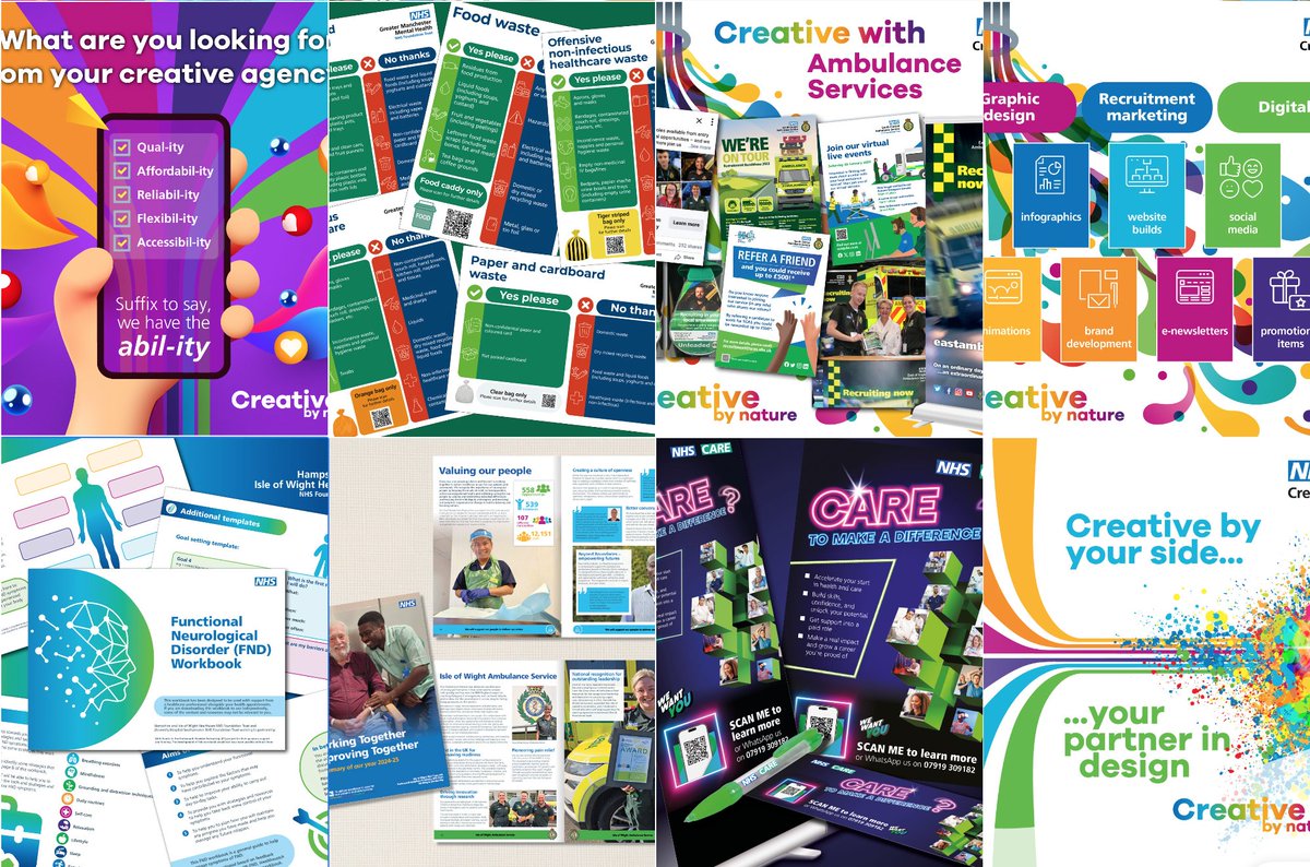 nhscreative's tweet photo. #FridayFeeling ๐
Just wrapped up some exciting projects! ๐จ๐ From creative annual reports to engaging campaigns, weโre helping organisations tell compelling stories, and connect with their communities.
#Design #Branding #NHS #PublicSector #Comms #NHScomms #WeAreNHSCreative https://t.co/SZF4CpYYrv