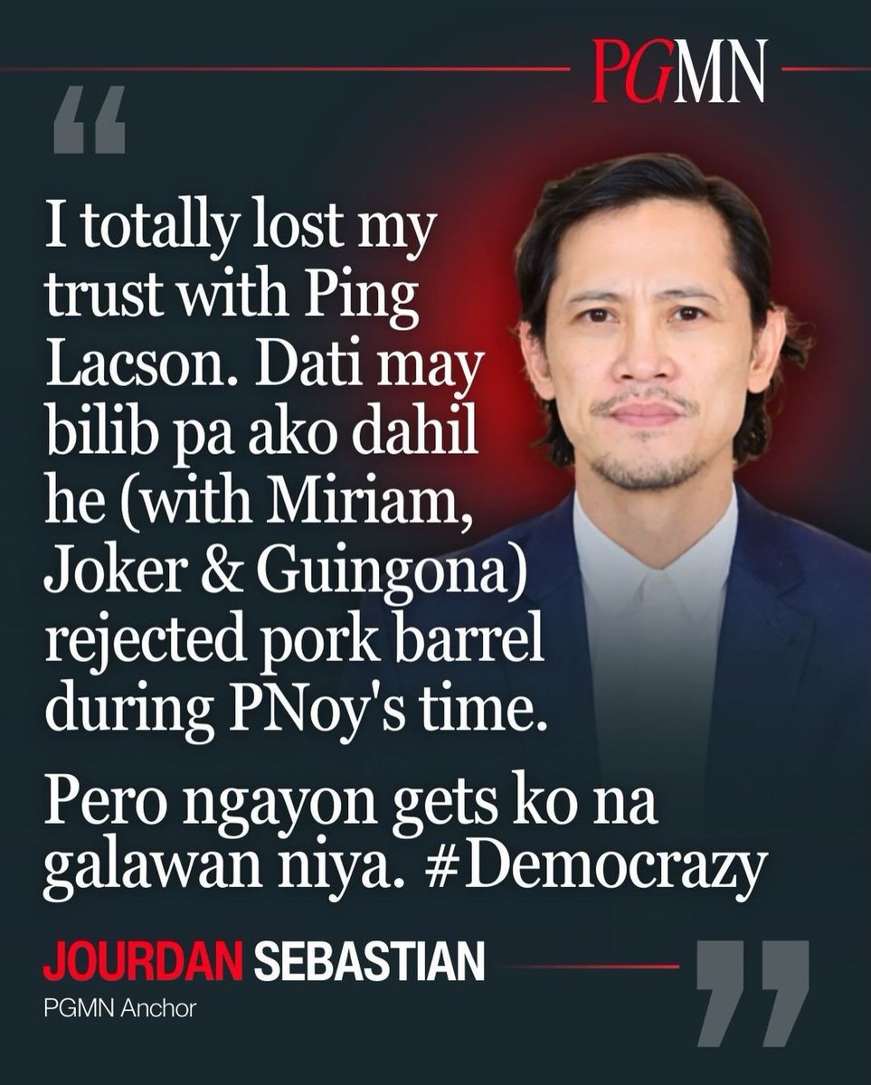 Same sentiments. I don't know what changed him sana hindi involved ang 'MALETA'.