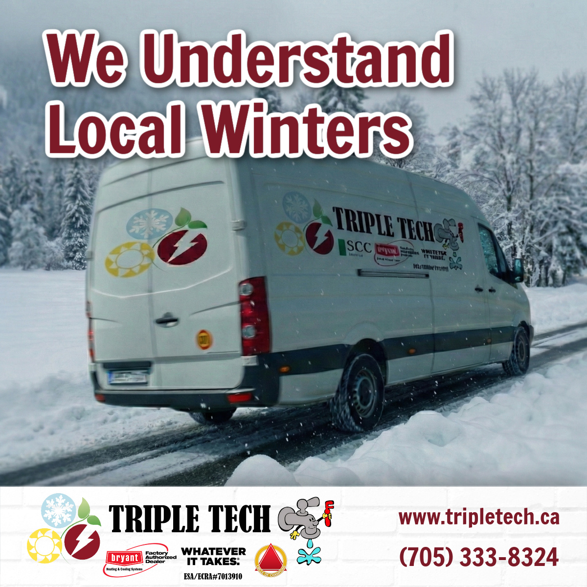 Choosing Triple Tech means choosing a local team that understands local winters.

Thank you for supporting a business that proudly serves Simcoe County and Southern Georgian Bay.

#SupportLocal #TripleTechFamily #LocalExperts