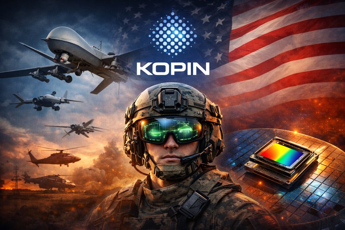 U.S. defense is investing directly in <a href="/kopin/">Kopin</a> to secure domestic microdisplay supply for next-gen soldier systems and drones. CEO  <a href="/MiTknlg/">Michael A Murray</a> is on a mission to position Kopin at the center of America’s defense tech future. Strategic infrastructure in the making. $KOPN #DefenseTech