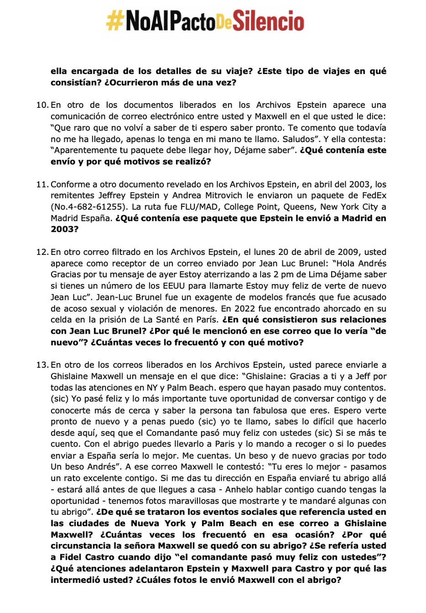 AngelaZorro's tweet photo. Ex presidente @AndresPastrana_ son solo 20 preguntas #NoAlPactoDeSilencio https://t.co/wgb3jjYfVB