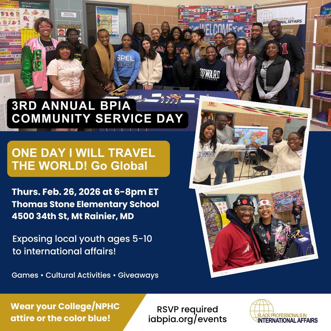 Black Professionals in International Affairs-BPIA tweet media