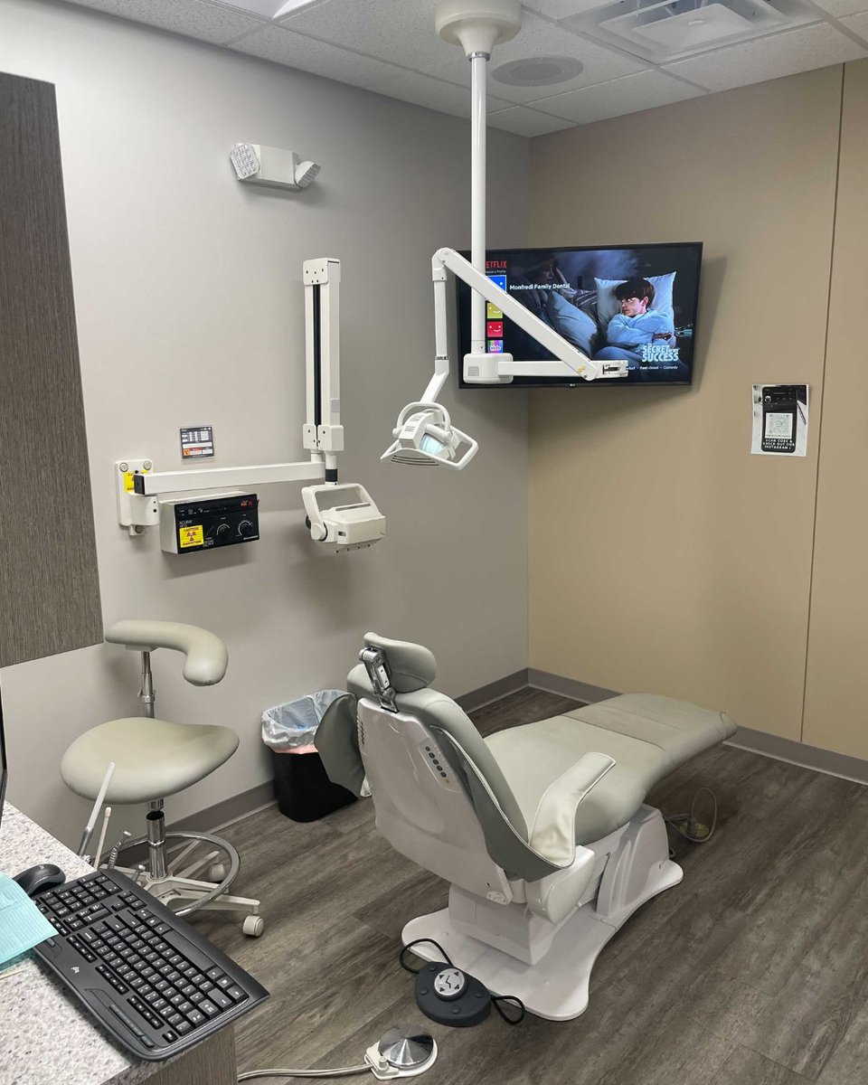 Every detail in our patient rooms is designed with your comfort in mind. We’re here to make your visit feel easy and welcoming. Schedule your next appointment by visiting monfredifamilydental.com.