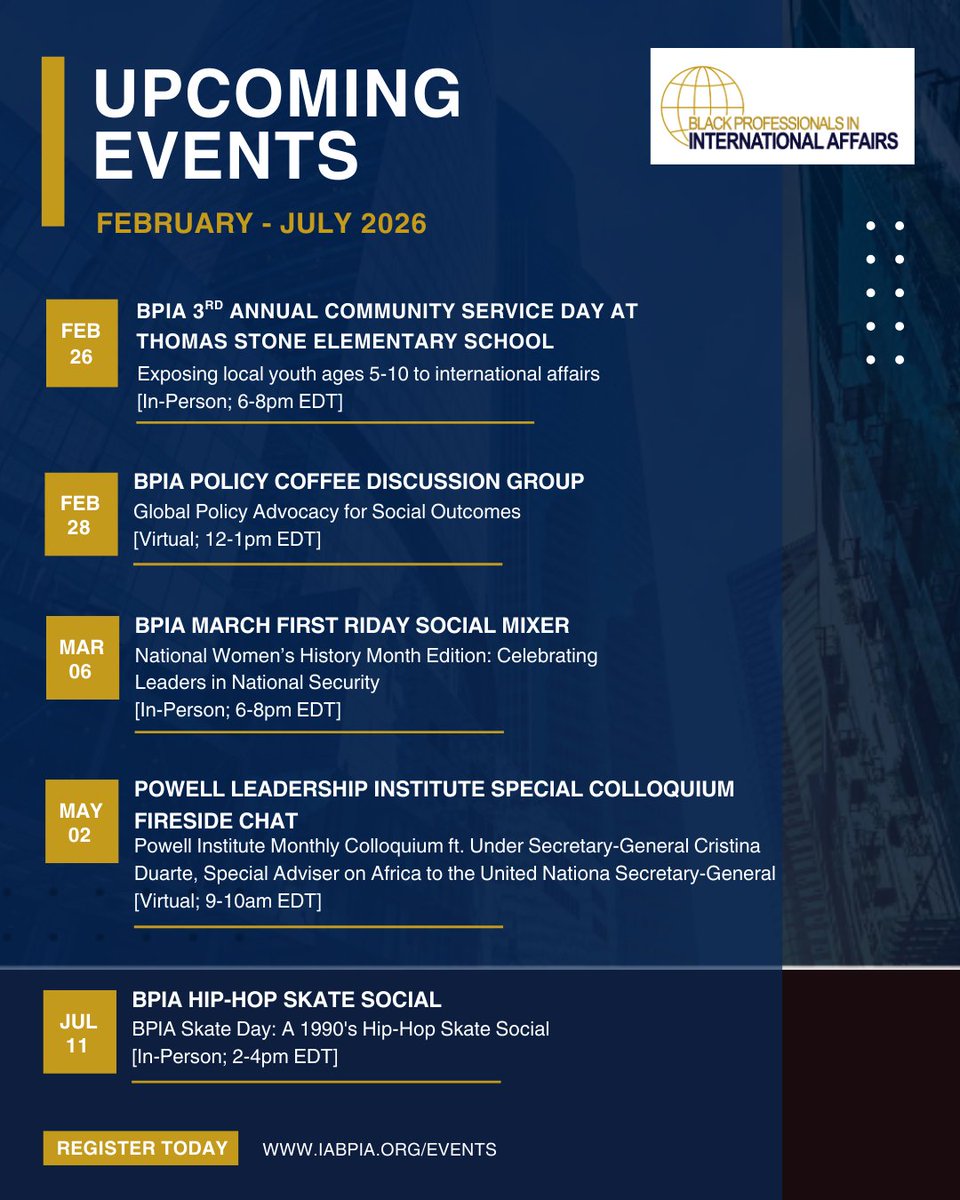 Black Professionals in International Affairs-BPIA tweet media