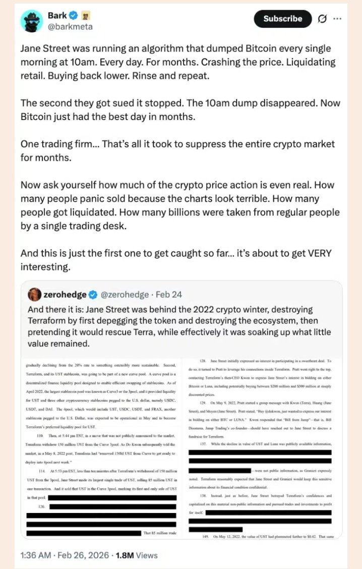 In case you've been hearing about Jane street and you don't know the jist 
Here it is