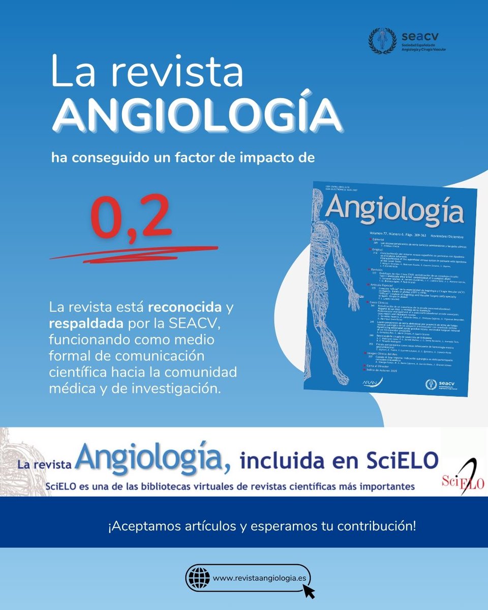 Sociedad Española de Angiología y Cirugía Vascular tweet media