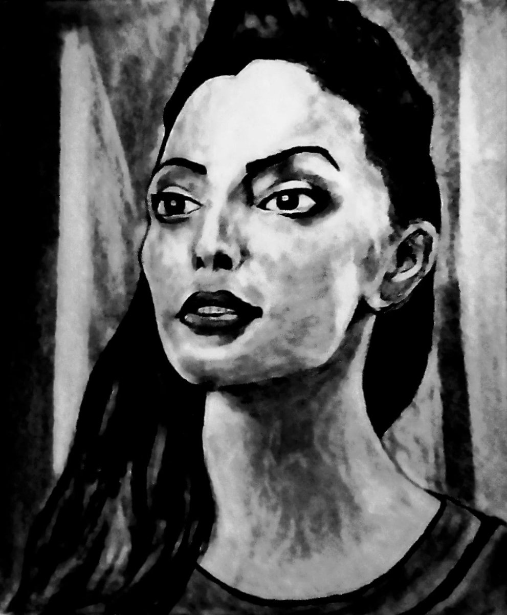 RedJohn1969's tweet image. A silent gaze speaks louder than words.  #Fiverr #art #PencilArt #PortraitSketch #BlackAndWhite #EmotionalArt #Monochrome #ArtLovers