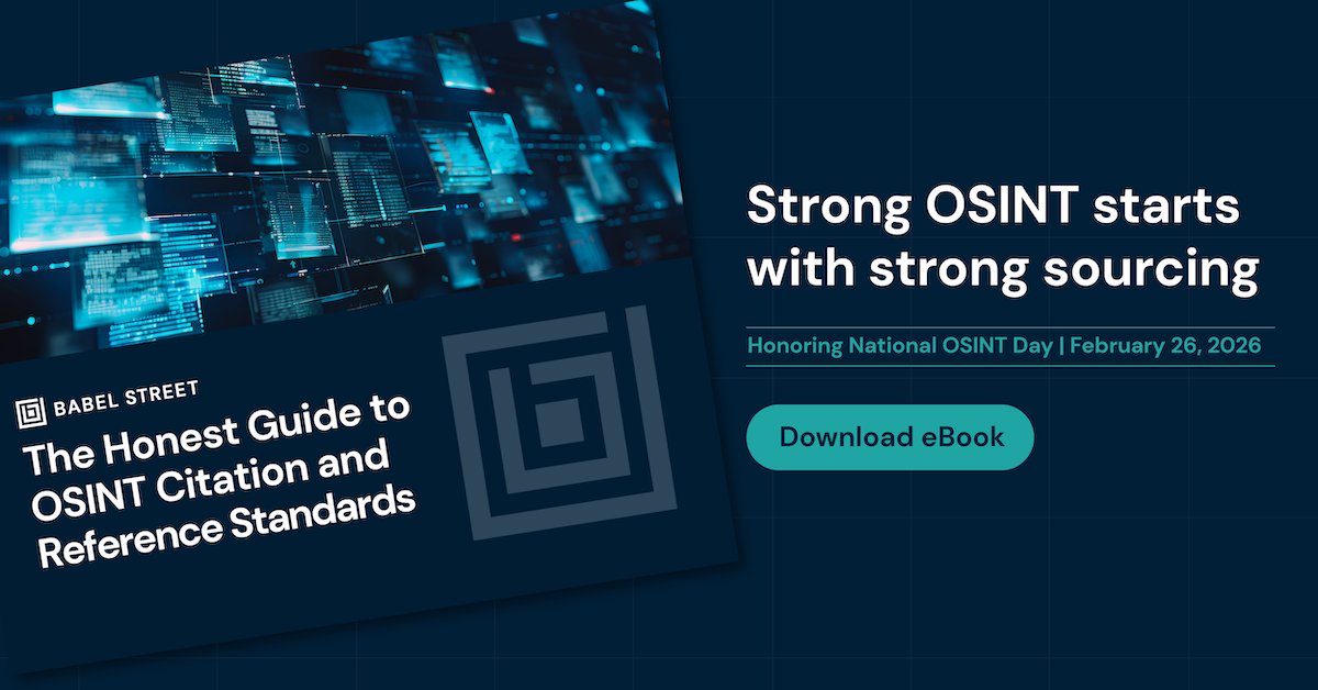 Babel Street tweet media