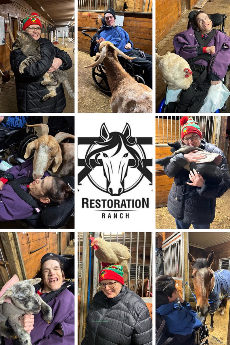 Enjoying all the critter cuddles at Restoration Ranch