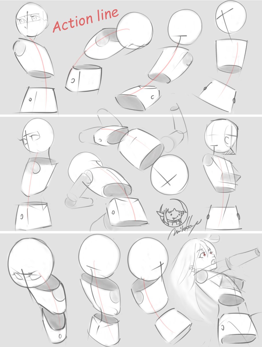 シンプル 素体練習✏️
#クロッキー