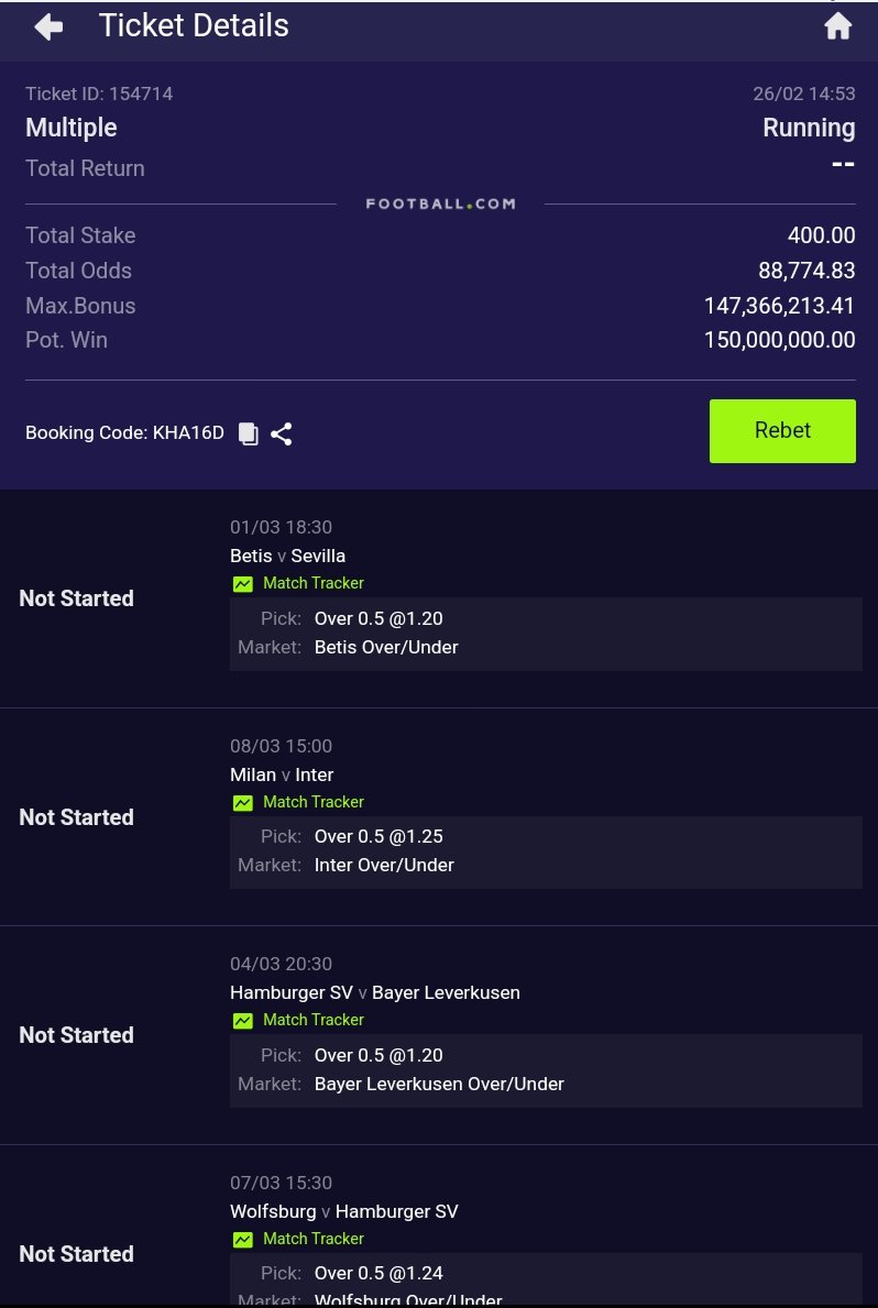 👀 

Don't feel too big play that game!

88K Odds

Fav Teams To Score 150M 🤝
KHA16D 👈 Sporty 
Retweet 👈