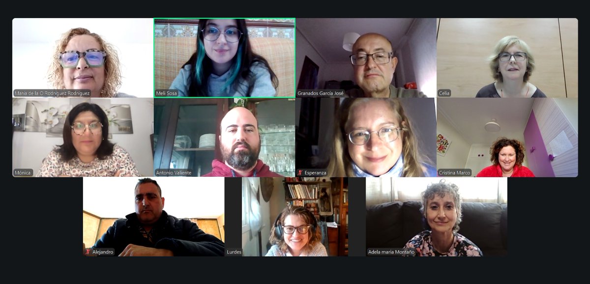 consaludmental's tweet image. 👩🏻‍🏫Continuamos con la #formación online de #Prospect de @EUFAMI, dirigida a 31 personas facilitadoras, que llevamos a cabo gracias a @MSocialGob.

En esta 2ª sesión hemos seguido trabajando los contenidos de los módulos (profesionales, familiares y personas con experiencia propia)