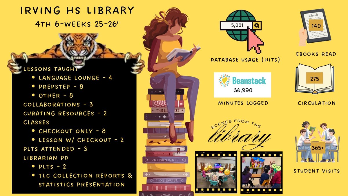 Irving High Library tweet media