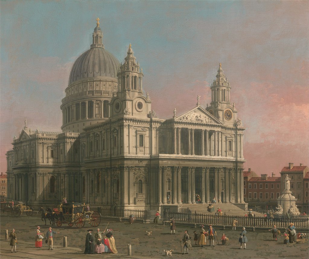 'St Paul’s Cathedral' (c.1754) by Canaletto 

(Yale Center for British Art)