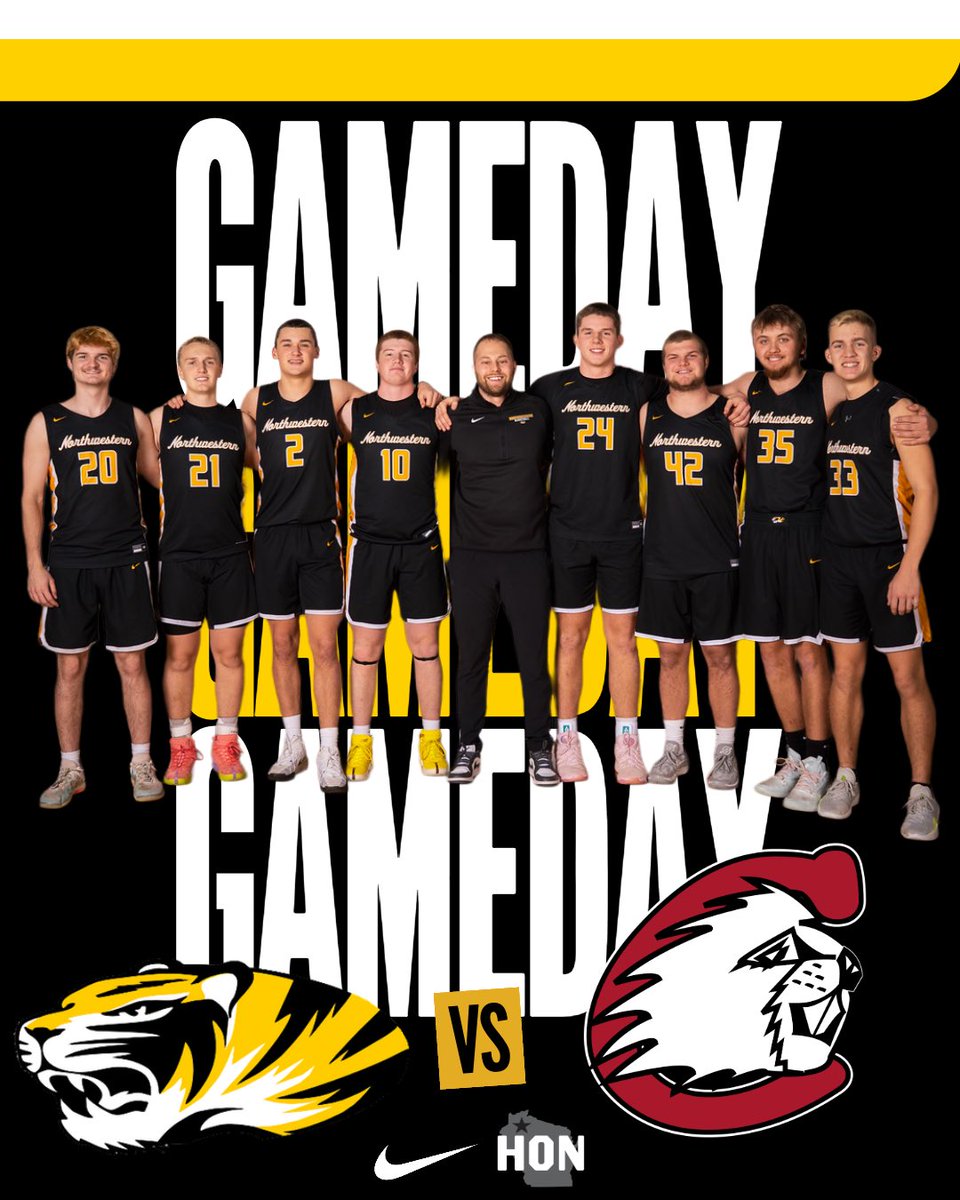 🚨 GAMEDAY 🚨
🆚 Cumberland Beavers
📍 Northwestern High School
⏰ 7:00 VAR / 5:30 JV / 4:30 C
🏀 HON Conference Game 
🎓 Senior Night
📺 IFAN.TV CH:2

#NEVERSATISFIED 
#FAMILY
#GOTIGERS