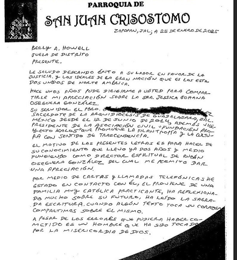Hasta la Arquidiócesis de Guadalajara intervino: sacerdotes enviaron cartas a jueces para reducir la condena de los hijos de El Mencho.

A favor de El Menchito, acusado de más de 100 crímenes. La Iglesia, intercediendo por el CJNG 👇🏼