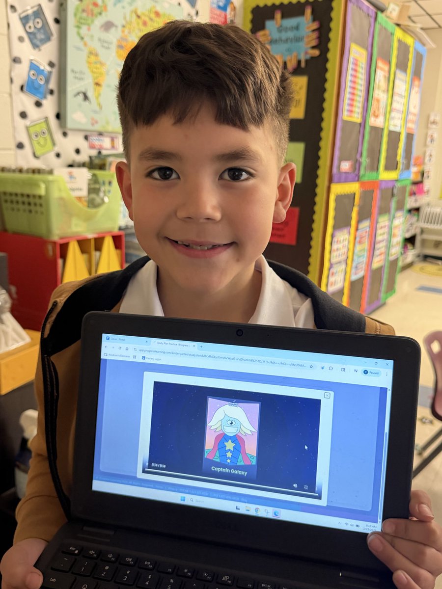 gonzalez_1st's tweet photo. 🌟🚀 To infinity and beyond! Colten has leveled up to Captain Galaxy! His dedication and determination are out of this world! 💫💙 #FirstGradeMagic @Progress_Led https://t.co/qcxk53XOVX