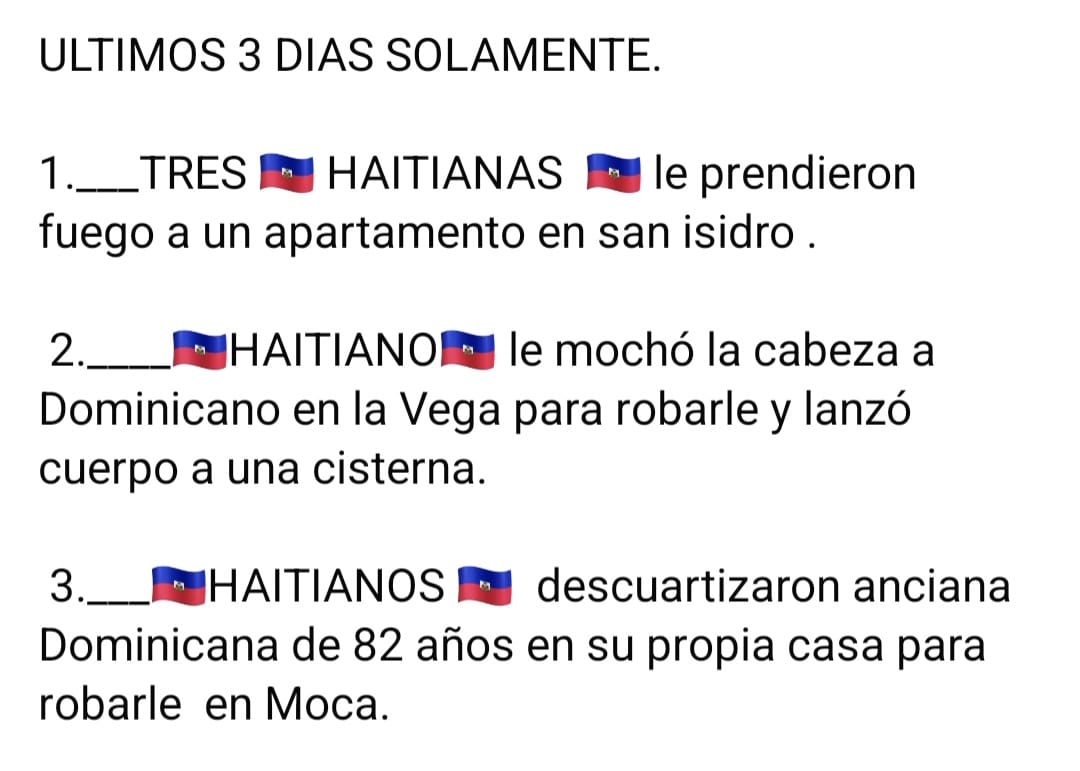 OscarFliz's tweet photo. Estigmatizar, rechazar y formalmente VETAR la migración haitiana habría salvado miles de vidas. Ojalá y hubiéramos sido realmente racistas... https://t.co/lyoKhP7KzE