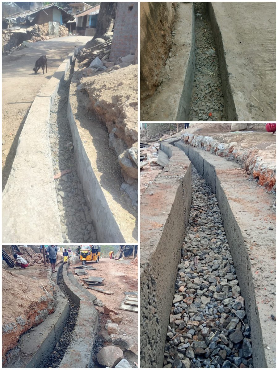 CDO_ZP_GJP's tweet photo. In a pilot initiative,   "Exciting project update from Rayagada Block Gajapati.  a 130mtr *Magic Drain* has been constructed in U. Sankarada Village, S.Kardasngi GP, Rayagada Block, Gajapati  District Odisha to manage grey water and rainwater. The drain features soak pits every 20m to enhance water conservation and stop mosquito  breeding. Costing ₹1,00,000, this project aims to improve water management , environment  clean and Disease free benefit to the local community.
@CMO_Odisha 
@DM_Gajapati 
@PRDeptOdisha 
@swachhbharat 
@CGWB_CHQ