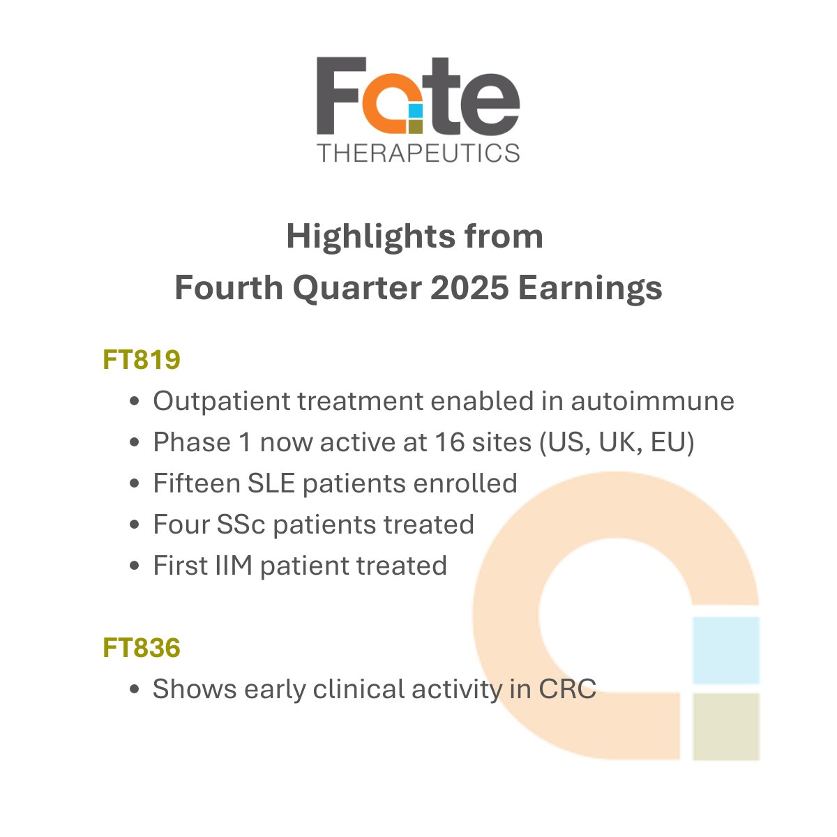 Fate Therapeutics tweet media